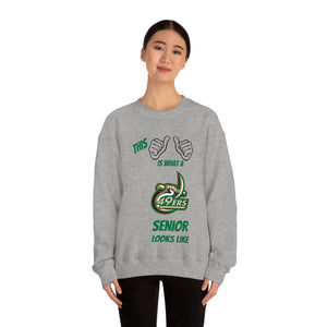 This Is What A UNCC Senior Looks Like Unisex Heavy Blend™ Crewneck Sweatshirt