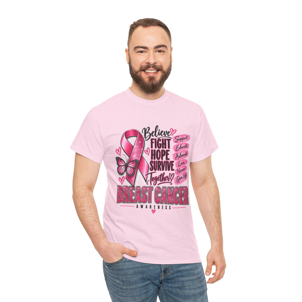 Breast Cancer Awareness Unisex Heavy Cotton Tee