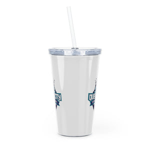 Queen City Senior Bowl Plastic Tumbler with Straw