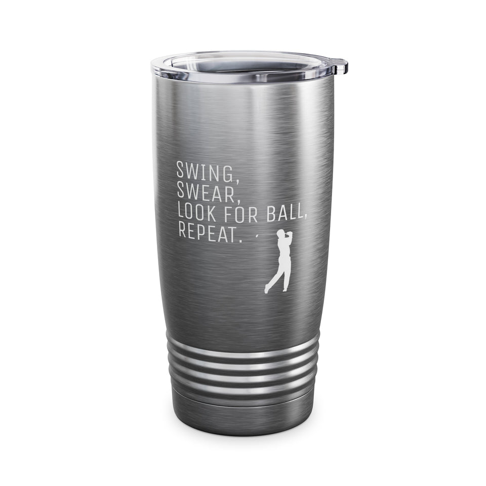 Golfer Swing Ringneck Tumbler, 20oz