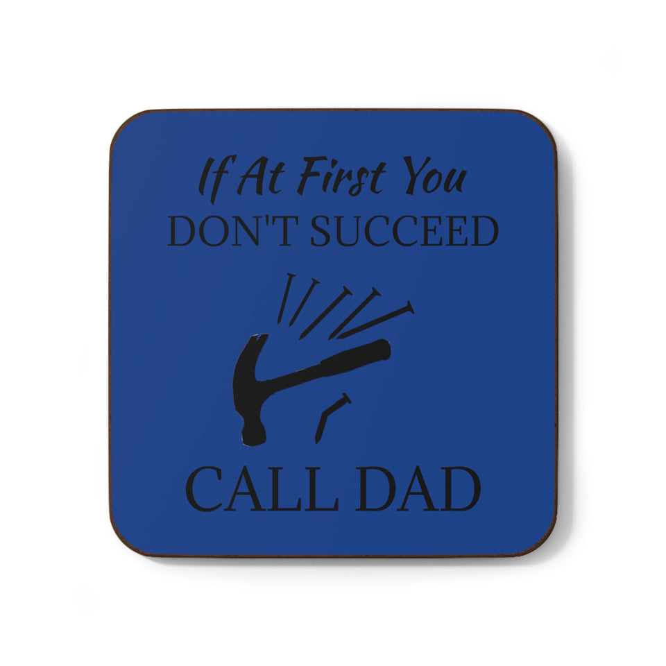 Call Dad Hardboard Back Coaster
