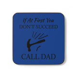 Call Dad Hardboard Back Coaster