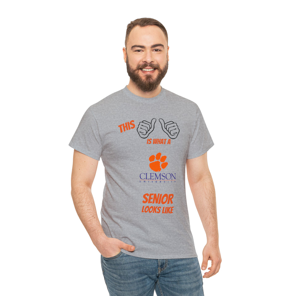 This Is What A Clemson Senior Looks Like Unisex Heavy Cotton Tee