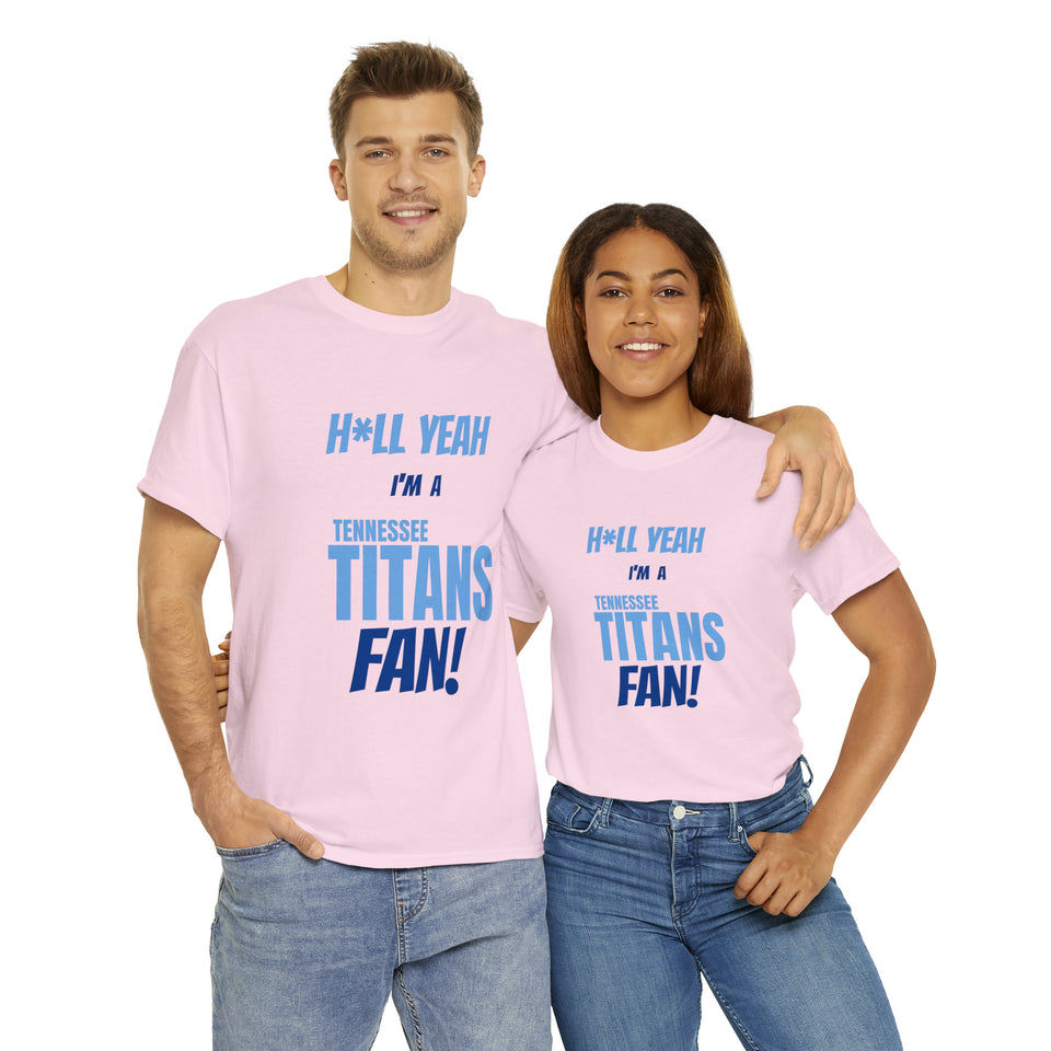 Tennessee Titans Football Unisex Heavy Cotton Tee