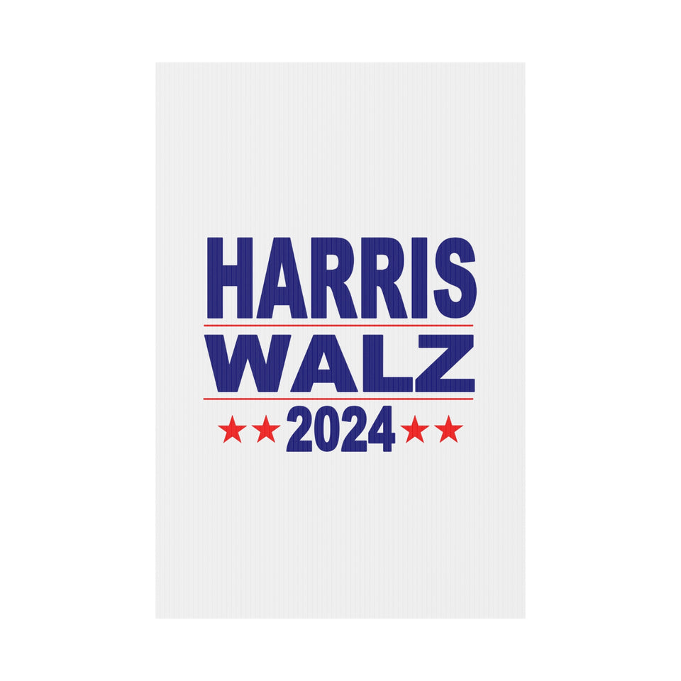 Harris Walz 2024 Plastic Yard Sign