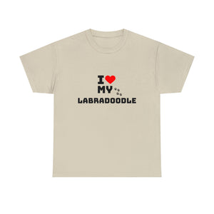 I Love My Labradoodle Unisex Heavy Cotton Tee