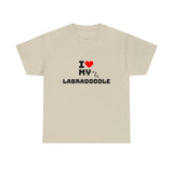 I Love My Labradoodle Unisex Heavy Cotton Tee