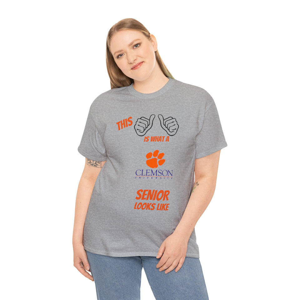 This Is What A Clemson Senior Looks Like Unisex Heavy Cotton Tee