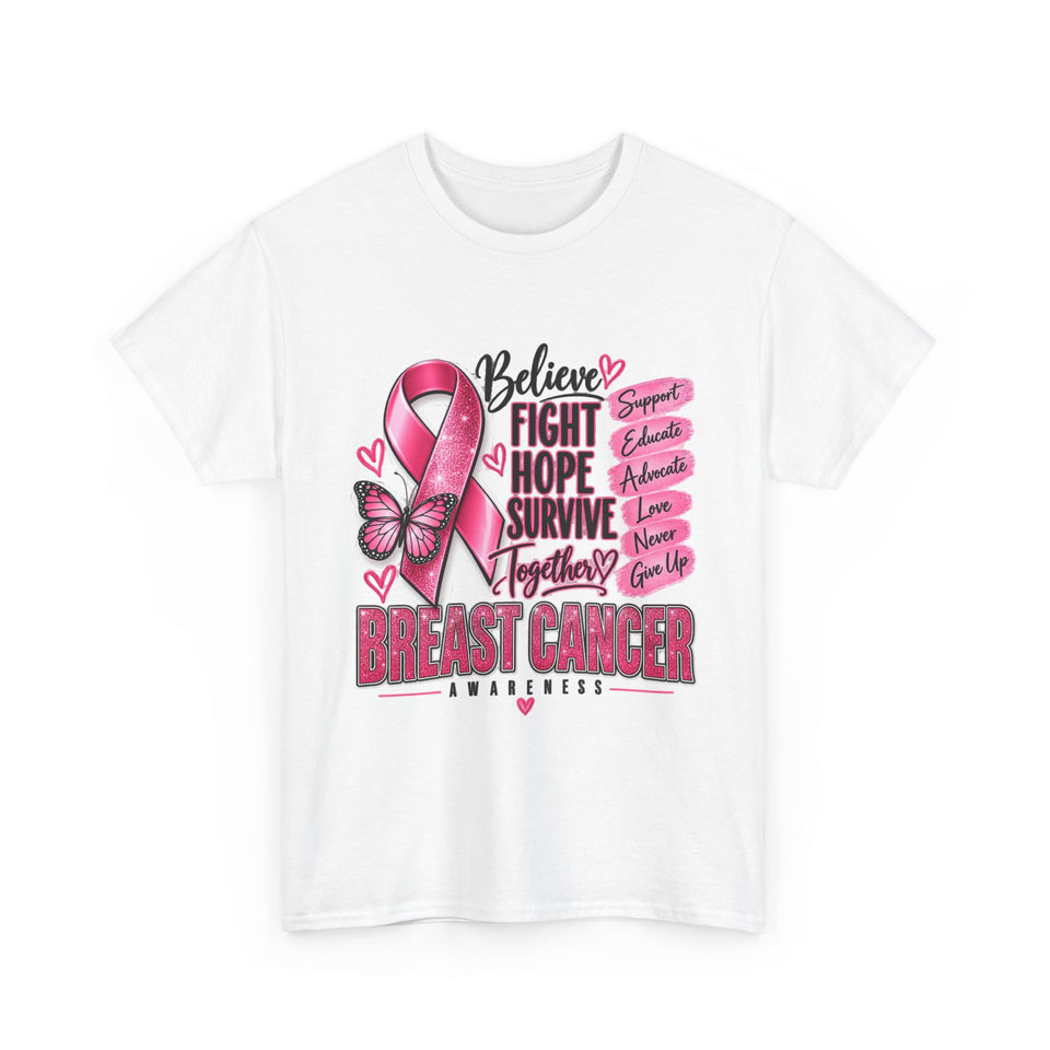 Breast Cancer Awareness Unisex Heavy Cotton Tee