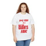 New York Giants Football Unisex Heavy Cotton Tee
