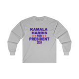 Kamala Harris for President Unisex Ultra Cotton Long Sleeve Tee