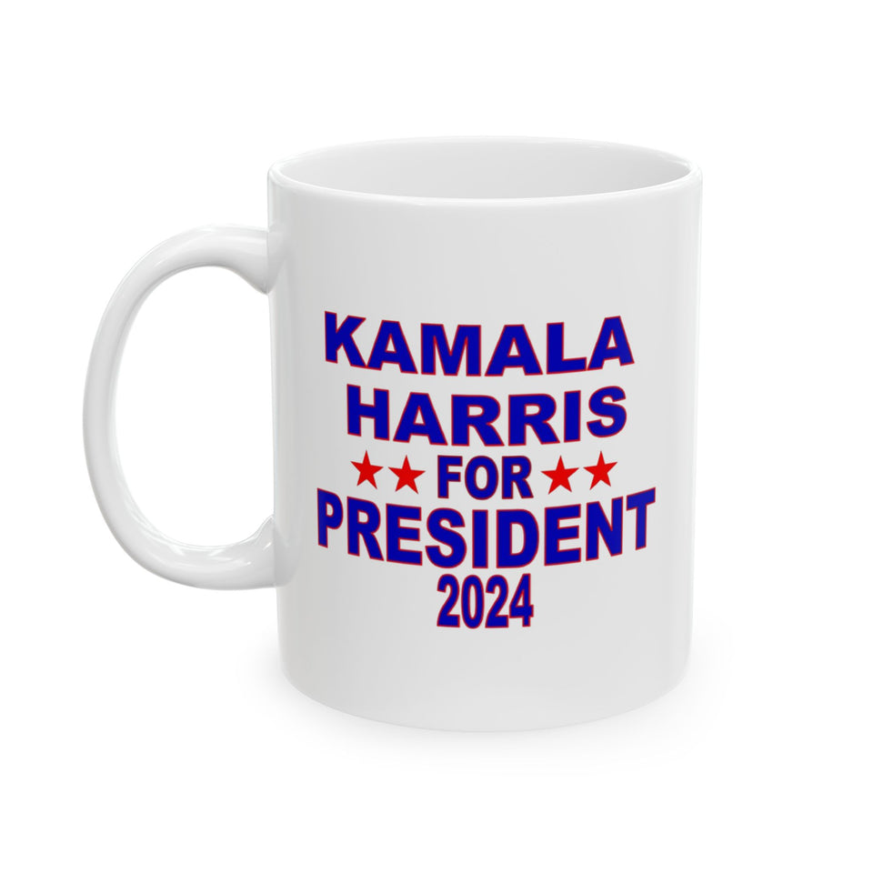 Kamala Harris For President Ceramic Mug, (11oz, 15oz)