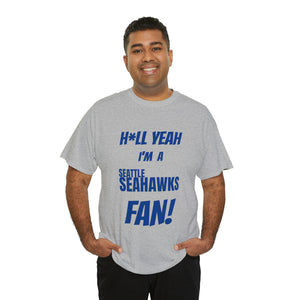 Seattle Seahawks Football Unisex Heavy Cotton Tee