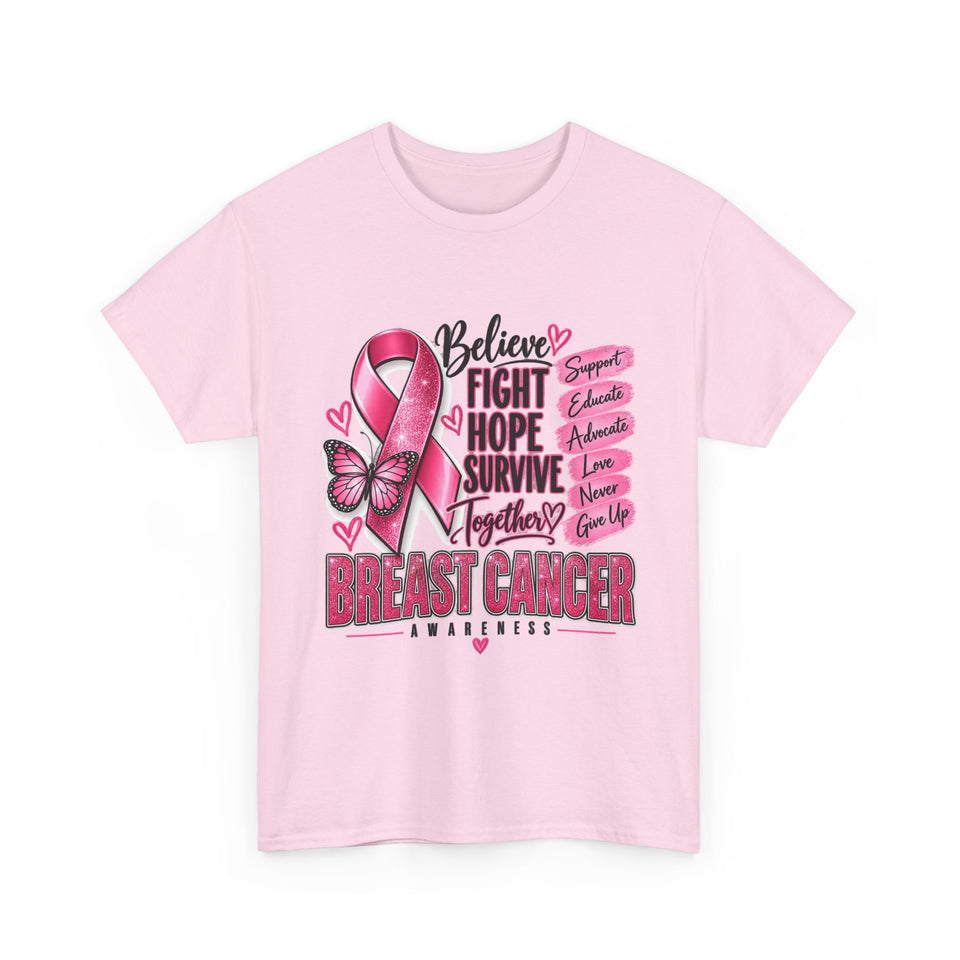 Breast Cancer Awareness Unisex Heavy Cotton Tee