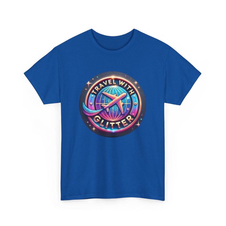 Travel With Glitter Unisex Heavy Cotton Tee