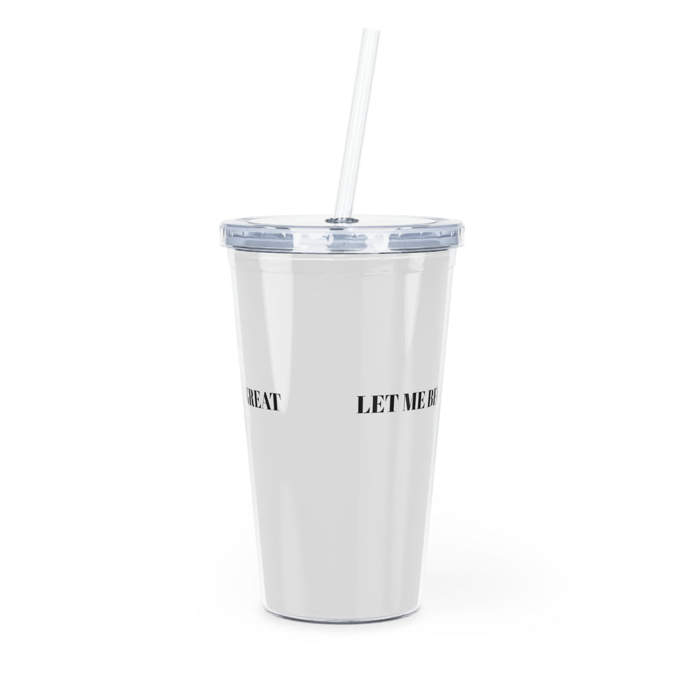 Plastic Tumbler with Straw