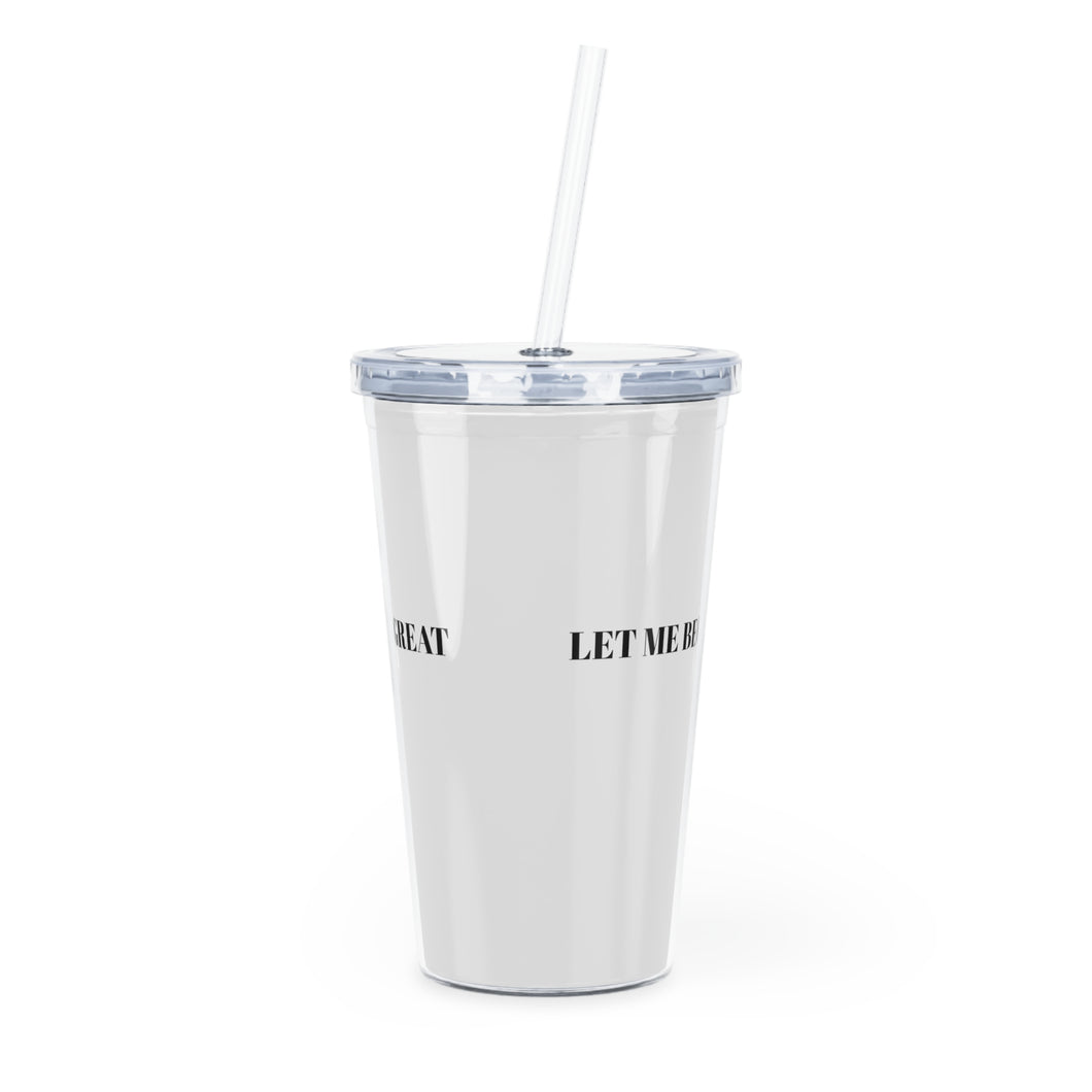 Plastic Tumbler with Straw