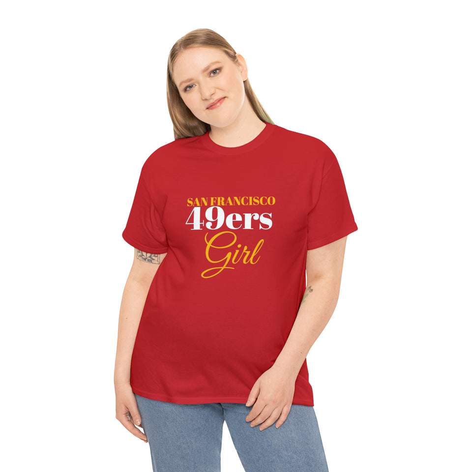 San Francisco 49ers Girl Unisex Heavy Cotton Tee