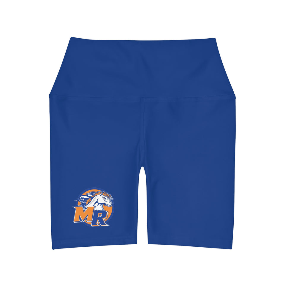 Marvin Ridge High Waisted Yoga Shorts (AOP)