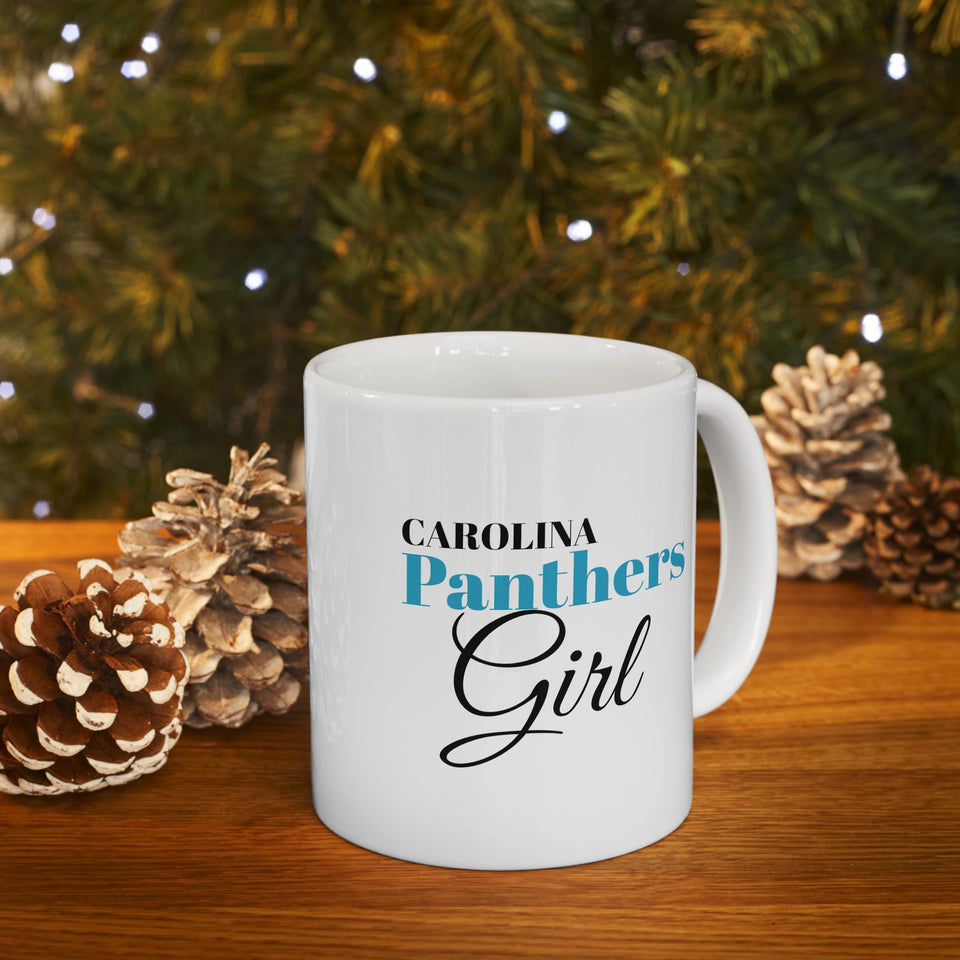 Carolina Panthers Girl Ceramic Mug 11oz