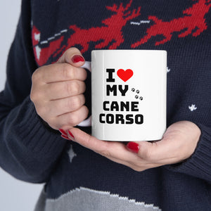 I Love My Cane Corso Ceramic Mug 11oz