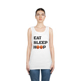 Eat Sleep Hoop Unisex Heavy Cotton Tank Top