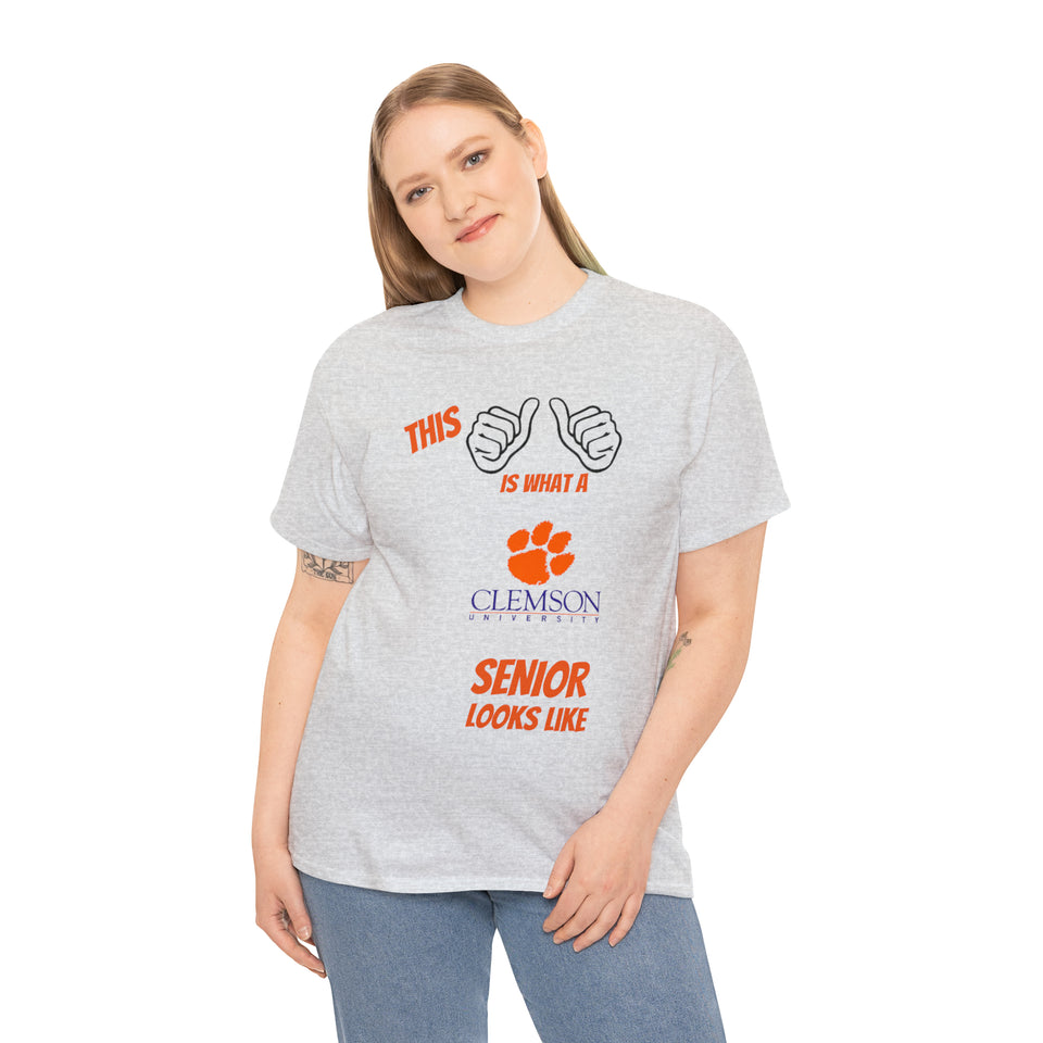 This Is What A Clemson Senior Looks Like Unisex Heavy Cotton Tee