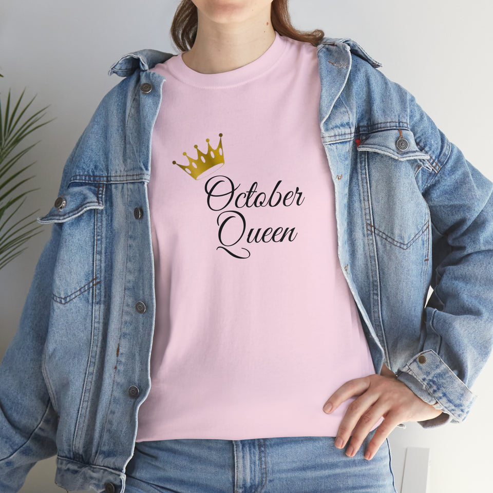 October Queen Unisex Heavy Cotton Tee