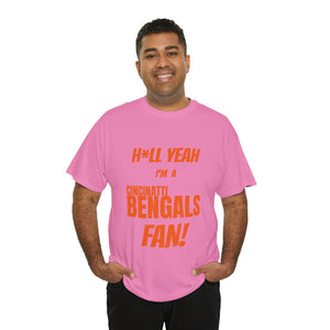 Cincinatti Bengals Football Unisex Heavy Cotton Tee