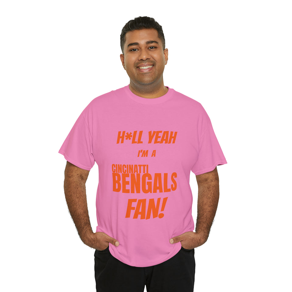Cincinatti Bengals Football Unisex Heavy Cotton Tee