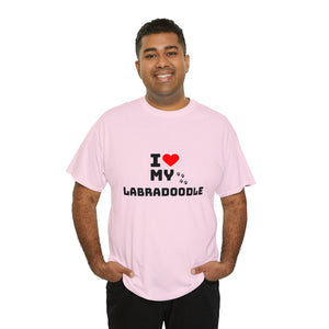 I Love My Labradoodle Unisex Heavy Cotton Tee