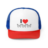 I Love Butterflies Trucker Caps