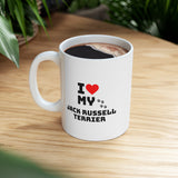 I Love My Jack Russell Terrier Ceramic Mug 11oz