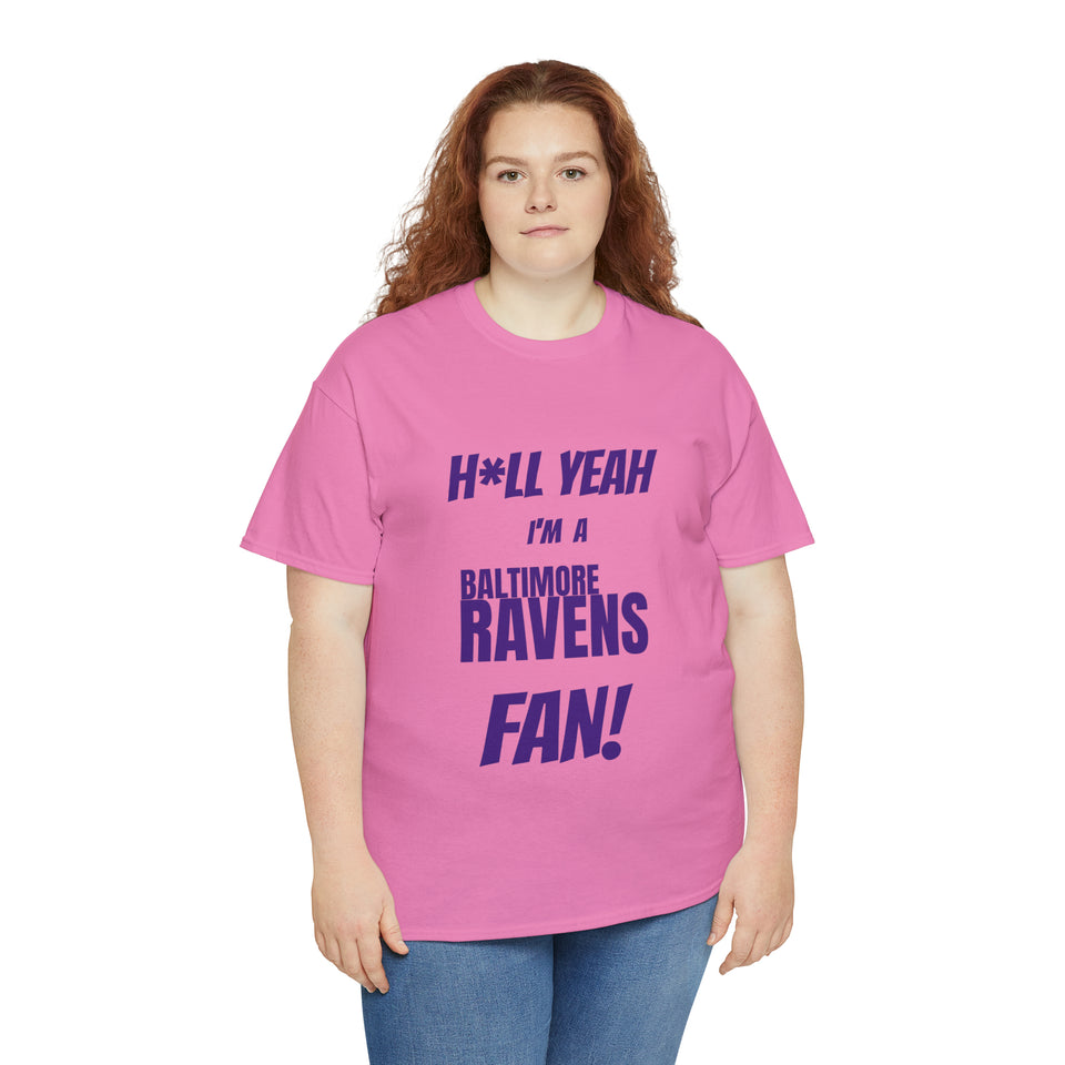 Baltimore Ravens Football Unisex Heavy Cotton Tee