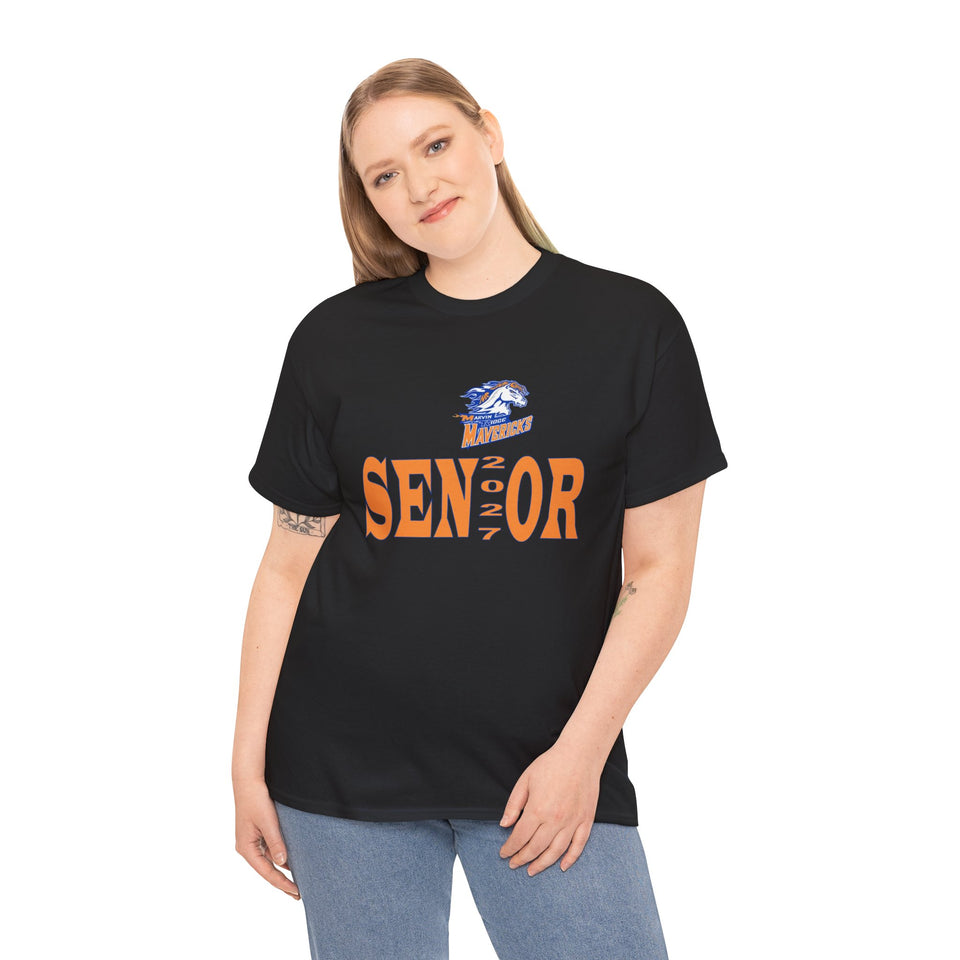 Marvin Ridge HS Senior 2027 Unisex Heavy Cotton Tee