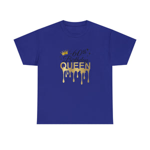 60th Birthday Queen Unisex Heavy Cotton Tee