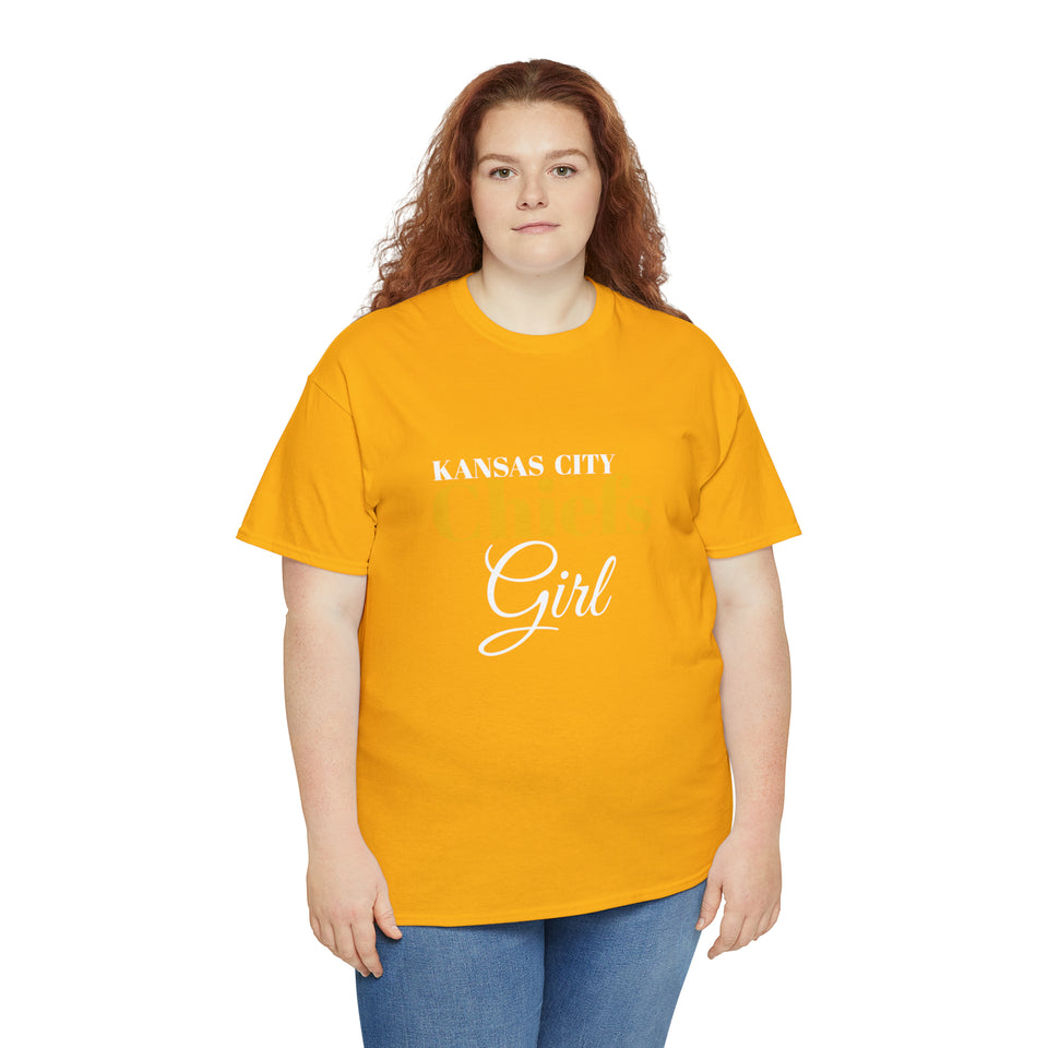 Kansas City Chiefs Girl Unisex Heavy Cotton Tee