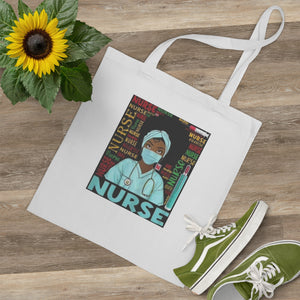 Black Nurse Tote Bag