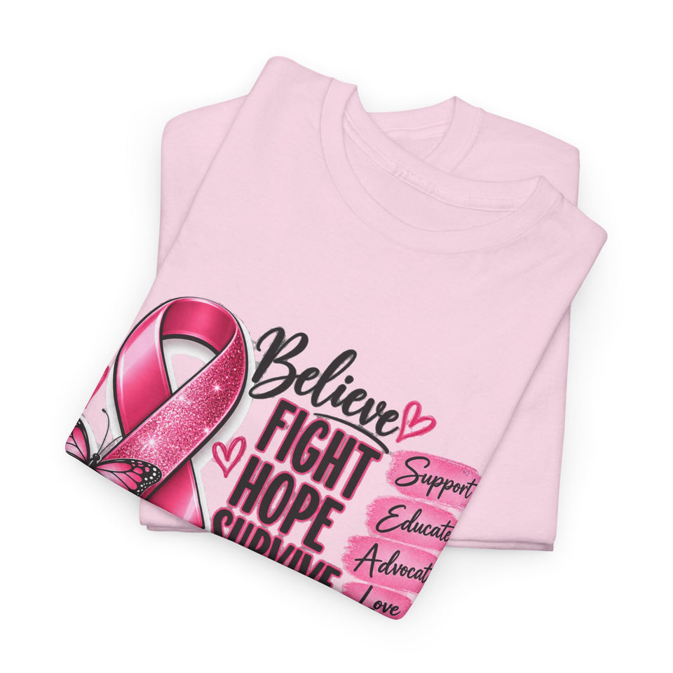 Breast Cancer Awareness Unisex Heavy Cotton Tee