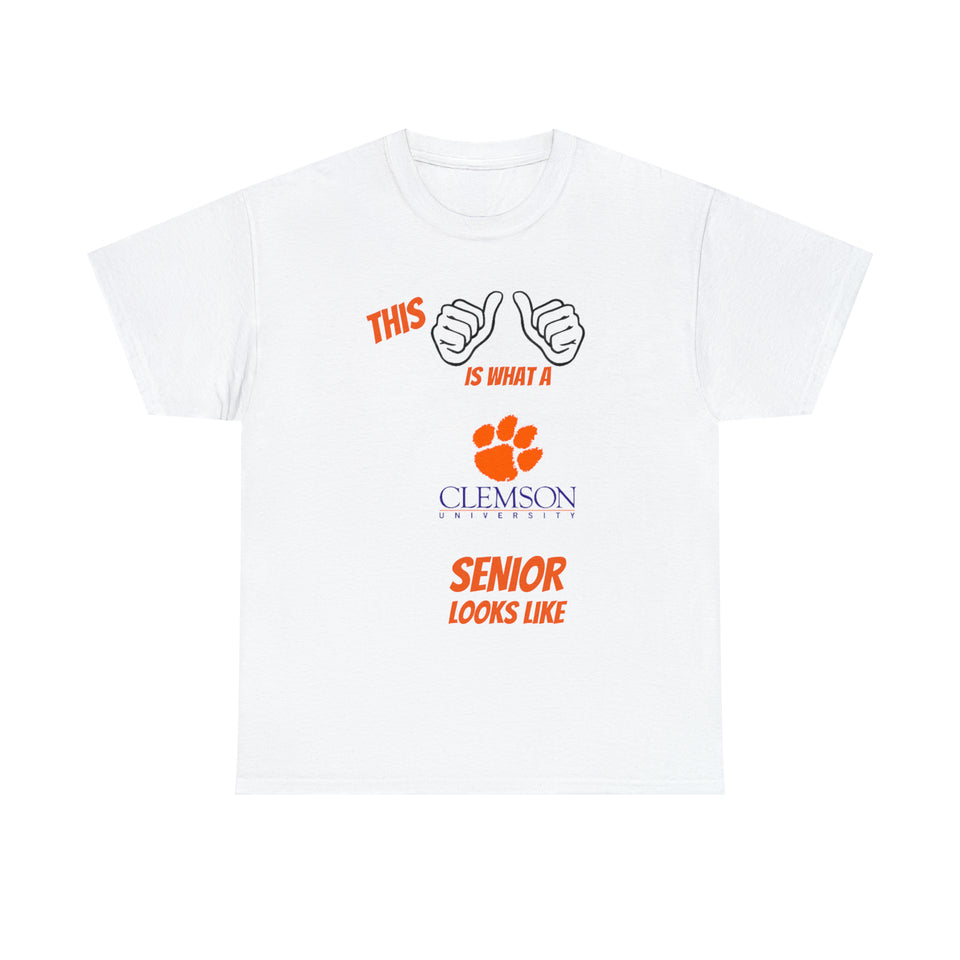 This Is What A Clemson Senior Looks Like Unisex Heavy Cotton Tee
