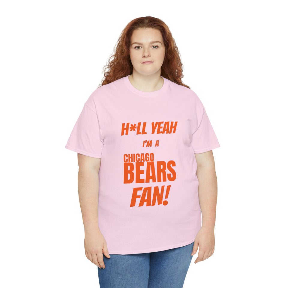 Chicago Bears Football Unisex Heavy Cotton Tee