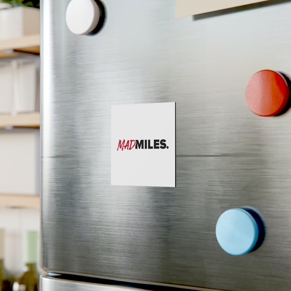 Mad Miles Square Magnet