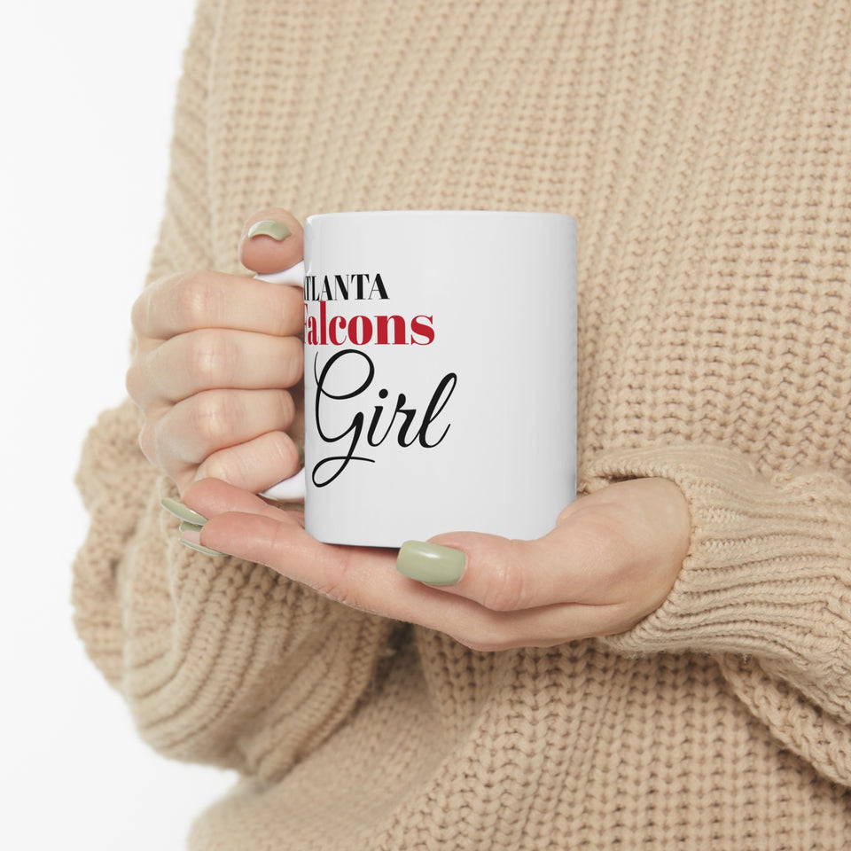 Atlanta Falcons Girl Ceramic Mug 11oz
