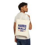 Harris Walz 2024 Cotton Canvas Tote Bag