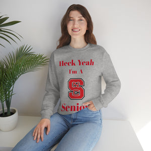 Heck Yeah I'm A NC State Senior Unisex Heavy Blend™ Crewneck Sweatshirt