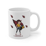 Arizona Cardinals Girl Ceramic Mug 11oz