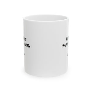 Luke 1:37 Ceramic Mug, (11oz, 15oz)