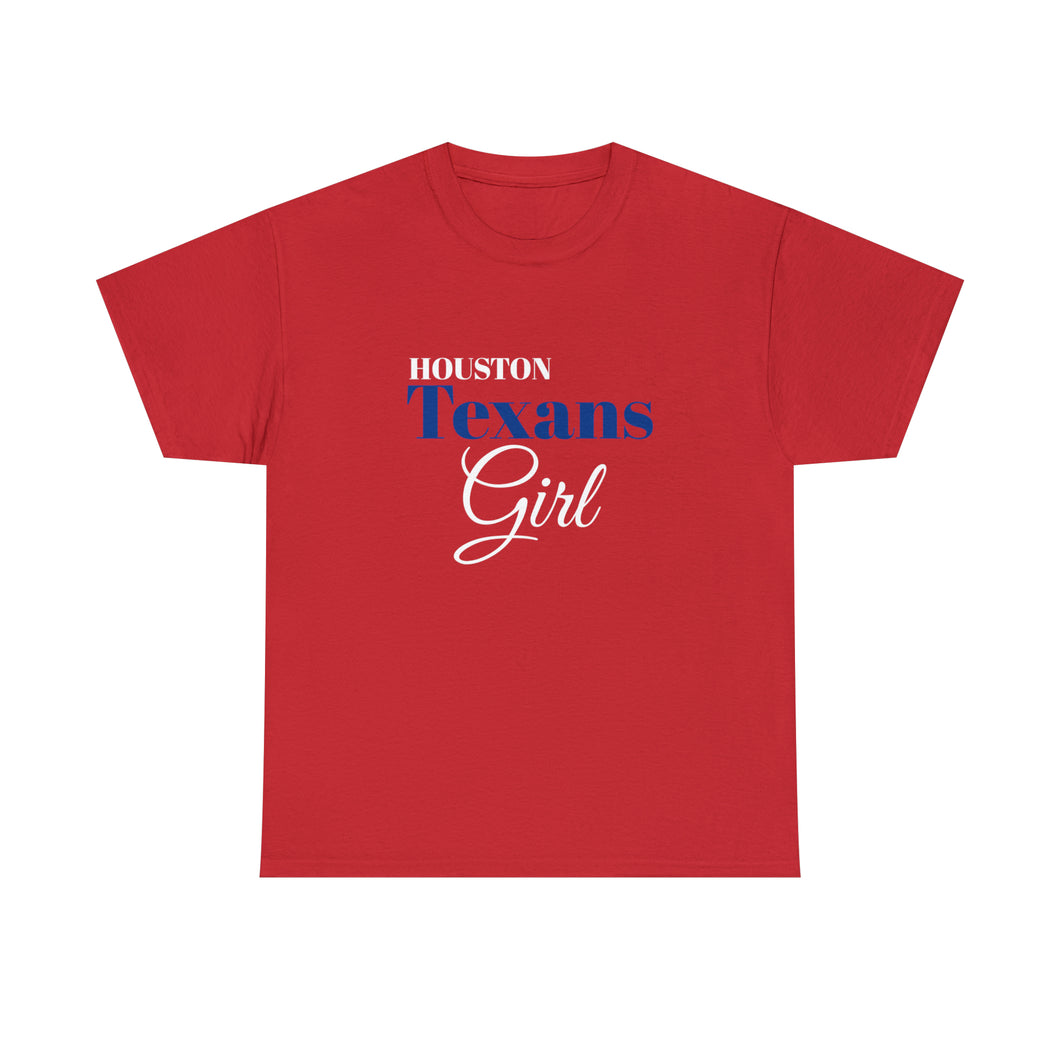 Houstons Texans Girl Unisex Heavy Cotton Tee