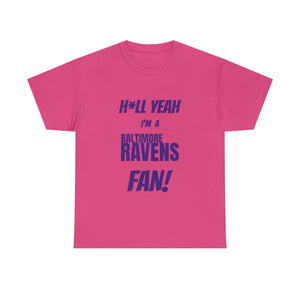 Baltimore Ravens Football Unisex Heavy Cotton Tee