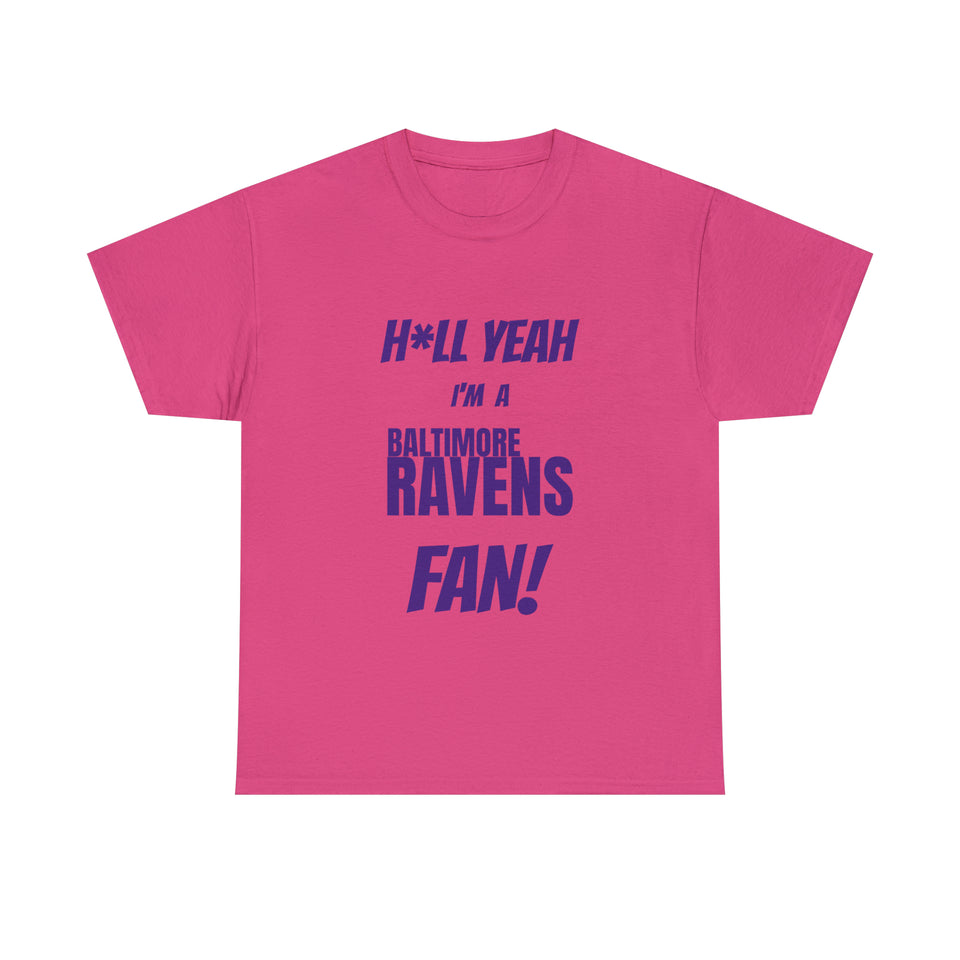 Baltimore Ravens Football Unisex Heavy Cotton Tee